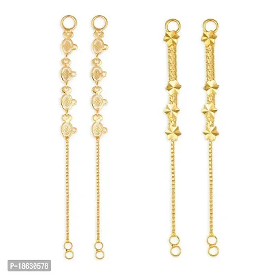 Vivastri Golden  Alloy  Ear Cuff Earrings For Women-thumb0