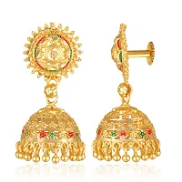 Stylish Golden Alloy Earrings For Women-thumb3