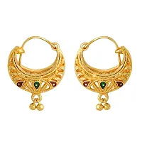 VIVASTRI Golden Alloy  Drop Earrings Earrings For Women-thumb2