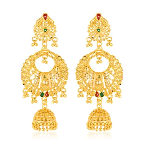 Traditional plated jhumki