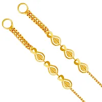 VIVASTRI Golden  Alloy  Ear Cuff Earrings For Women-thumb1