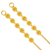 VIVASTRI Golden  Alloy  Ear Cuff Earrings For Women-thumb1