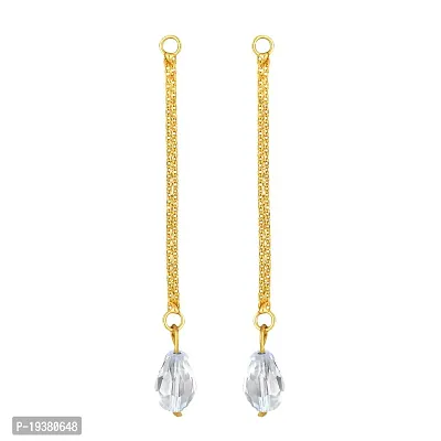 VIVASTRI Golden Alloy  Jhumkas Earrings For Women-thumb4