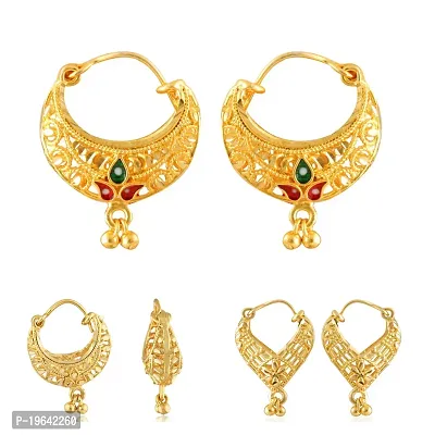 VIVASTRI Golden Alloy  Drop Earrings Earrings For Women