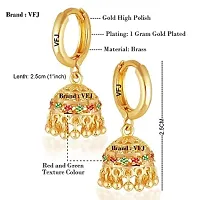 Stylish Golden Alloy Earrings For Women-thumb3