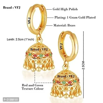 Stylish Golden Alloy Earrings For Women-thumb4