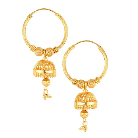 Brass Jhumkas Earrings For Women