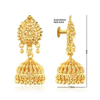 VIVASTRI'S Traditional 1gm Gold and Micron Plated Alloy Jhumka Earring for Women and Girls-thumb2