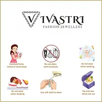 Nath Nathiya Vivastri Bridal Wear Stylish Pearl, American Diamond Studded (CZ) Gold Plated alloy Nathiya, Nose Ring, Nose Pin, Nath, Nose Stud for Women and Girls - (Sales Package- 1 Pcs Nath, Type :-thumb1