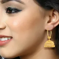 Traditional Jhumki Alloy Gold and Micron Plated Jhumki Earring For Women And Girls-thumb2