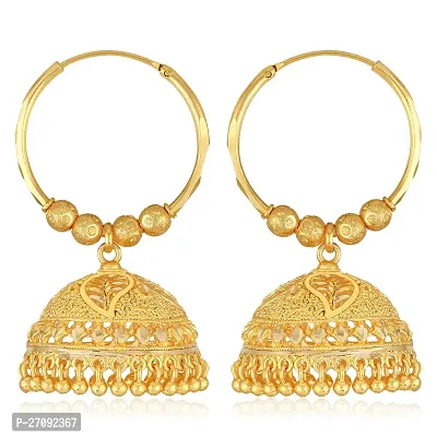 Traditional Jhumki Alloy Gold and Micron Plated Jhumki Earring For Women And Girls-thumb4
