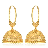 Traditional Jhumki Alloy Gold and Micron Plated Jhumki Earring For Women And Girls-thumb1