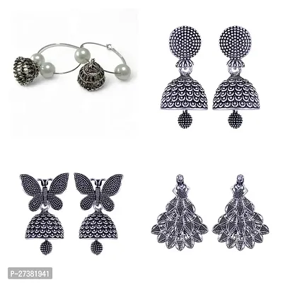 Elegant Earrings for Women Pack of 4 Pair