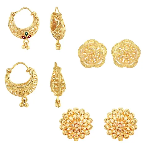 Vivasrtri Alloy STUD Earring Combo (4 Pair Earrings )