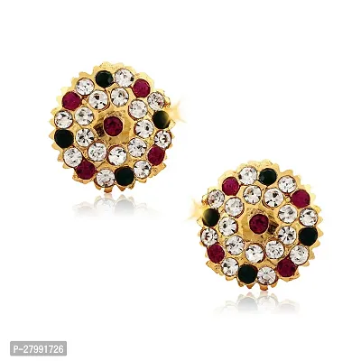 Vivasrtri Golden Alloy STUD Earring Combo (4 Pair Earrings )-thumb3