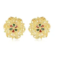 Vivasrtri Golden Alloy STUD Earring Combo (4 Pair Earrings )-thumb1