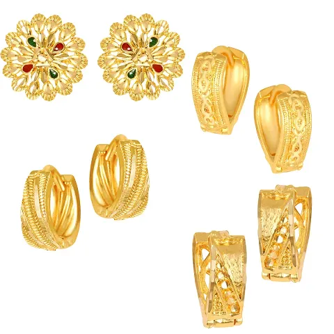 Alloy STUD Earring Combo (4 Pair Earrings )