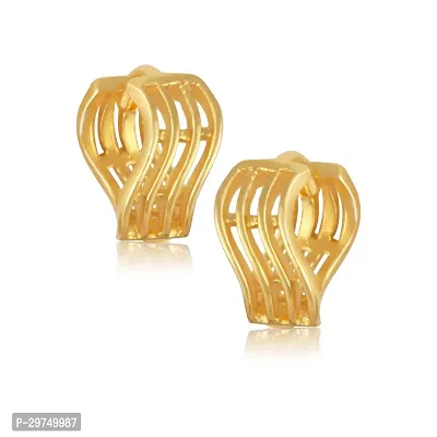 Premium  Elegant Gold Plated Clip-on Bali Earrings-thumb4