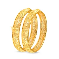 VIVASTRI Traditional 1Gram Gold Plated  Bangle for Women and Girl-VIVA1026BG-(Pack Of 2 Piece)-thumb1