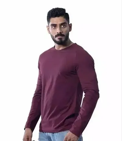 Reliable Solid Round Neck Tees For Men