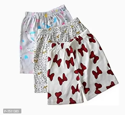 RCK Rockers Cotton Blend Printed Night Shorts For Boys  Girls Assorted Pack of 3-thumb0