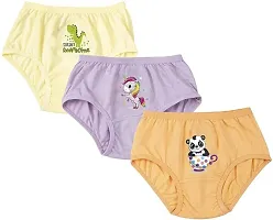 Rck Rockers Cotton Multicolor Outer Elastic Waistband Panty For Girls Pack of 6 Assorted-thumb2