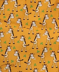 Stylish Cotton Orange Printed Elasticated Waist And Drawstring Shorts For Kids-thumb2