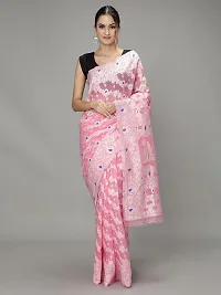 NEELHARI Women's bsnarasi kanjivaram latest and most trendy saree with blouse piece (PINK)-thumb3