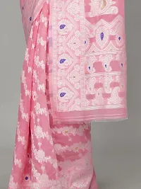 NEELHARI Women's bsnarasi kanjivaram latest and most trendy saree with blouse piece (PINK)-thumb1
