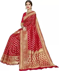 Classic Silk Blend Saree with Blouse Piece for Women-thumb3