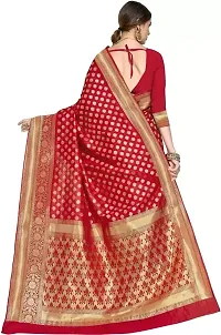 Classic Silk Blend Saree with Blouse Piece for Women-thumb1