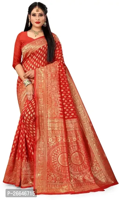 Classic Woven Saree with Blouse piece-thumb0