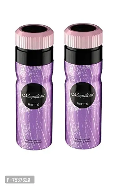 COMBO Riiffs MAGNIFICENT Perfume Deodorant spray 200ml pack of 2