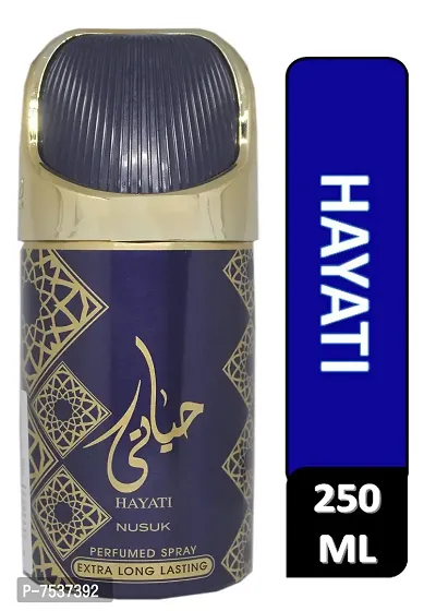 NUSUK HAYATI Deo Perfumed Body Spray For Men  Women 250 ml