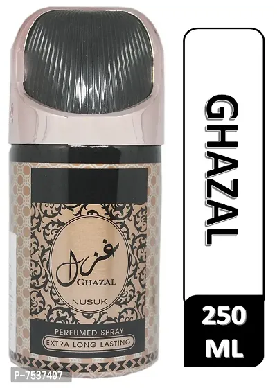 NUSUK GAZAL Deo Perfumed Body Spray For Men  Women 250 ml-thumb2