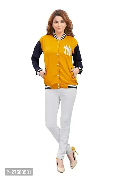 Premium Bomber Jacket For Womens  Girls-thumb0