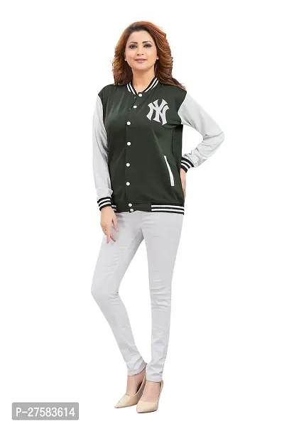 Premium Bomber Jacket For Women's  Girls-thumb2