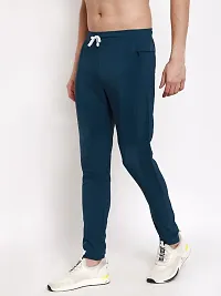 Men's Track Pants Polyester Stretchable Slim Fit, Gym and Yoga Track Pants with Stylish Two Zipper Pocket-thumb2