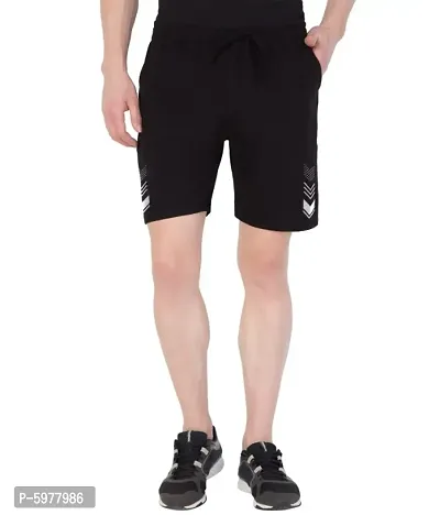 Men's Stylish Printed Cotton Shorts for Sports and Gym-thumb0