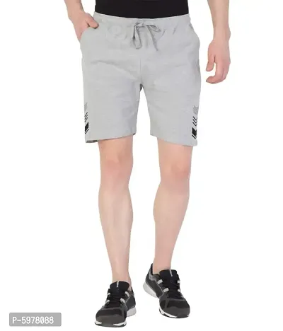 Men's Stylish Printed Cotton Shorts for Sports and Gym-thumb0