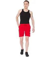 Men's Red Stylish Printed Cotton Casual Shorts for Daily wear/ Bermuda shorts for men cotton-thumb3