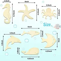Cliths Wooden Ocean Animal Cutouts for Art  Craft-thumb1