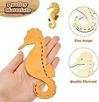 Cliths Wooden Ocean Animal Cutouts for Art  Craft-thumb3