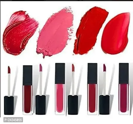 Groovs Liquid Matte Minis Lipstick Red Edition, (2-Ml Each)- (Pack Of 4)-thumb0