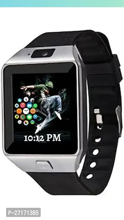 Stylish Black Silicone Smart Watch-thumb0