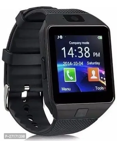 Stylish Black Silicone Smart Watch
