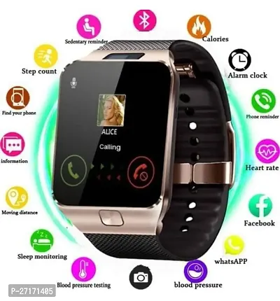 Stylish Black Silicone Smart Watch