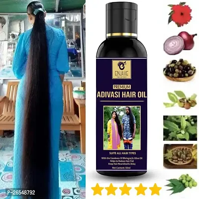 ENJAVE  Maha Bhringraj Hair oil For Hair Fall Control,Adivasi Hair Growth Oil,Hair Regrowth Oil,Ayurveda hair Oil, adivasi bhringraj hair oil,maha bhringraj hair oil 50ml Pack of 1-thumb0