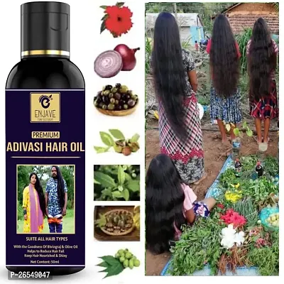 ENJAVE  Maha Bhringraj Hair oil For Hair Fall Control,Adivasi Hair Growth Oil,Hair Regrowth Oil,Ayurveda hair Oil, adivasi bhringraj hair oil,maha bhringraj hair oil 50ml Pack of 1