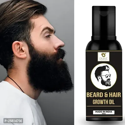 Enjave Beard Growth Oil for Men Fast Growth Nourishes  Strengthens Uneven Patchy Beard - 50ml-thumb0